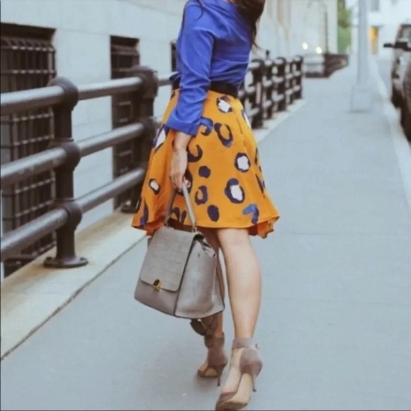 target 3.1 phillip lim yelow leopard print skirt - Picture 5 of 14
